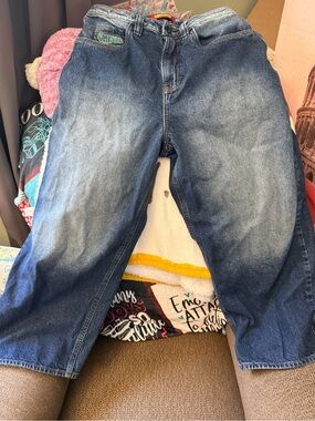 Empyre Relaxed Fit Men's Denim Jeans - Washed Blue